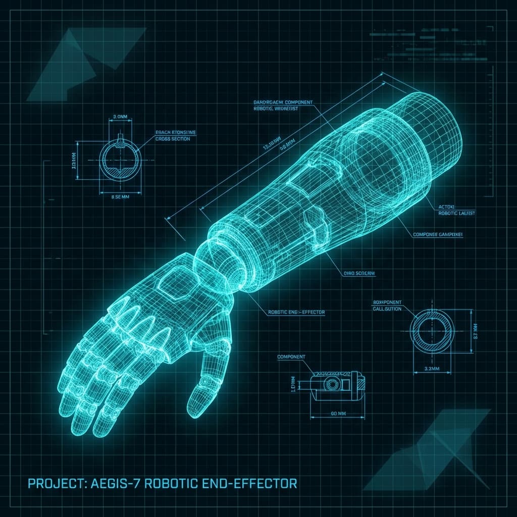 Robotic Arm Wireframe